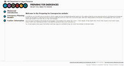 Desktop Screenshot of preparingforemergencies.co.uk