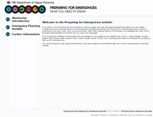 Tablet Screenshot of preparingforemergencies.co.uk